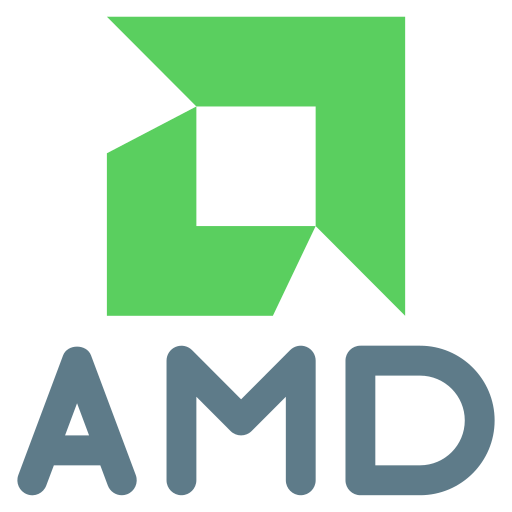 Amd, logo, social, social media icon